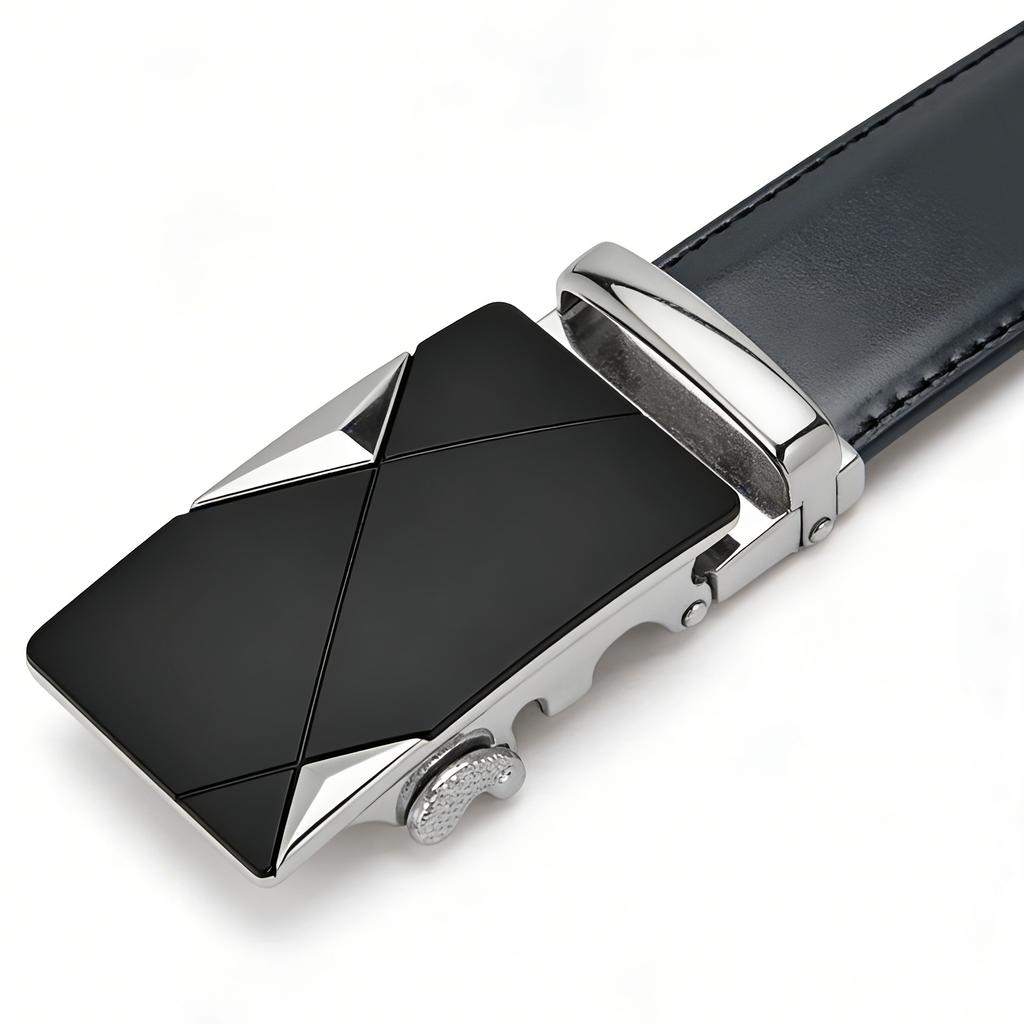 Male Automatic Buckle Belt Fashion Metal Alloy Waistband Genune Leather Luxury Belts for Men Business Luxury Designer Waist Belt