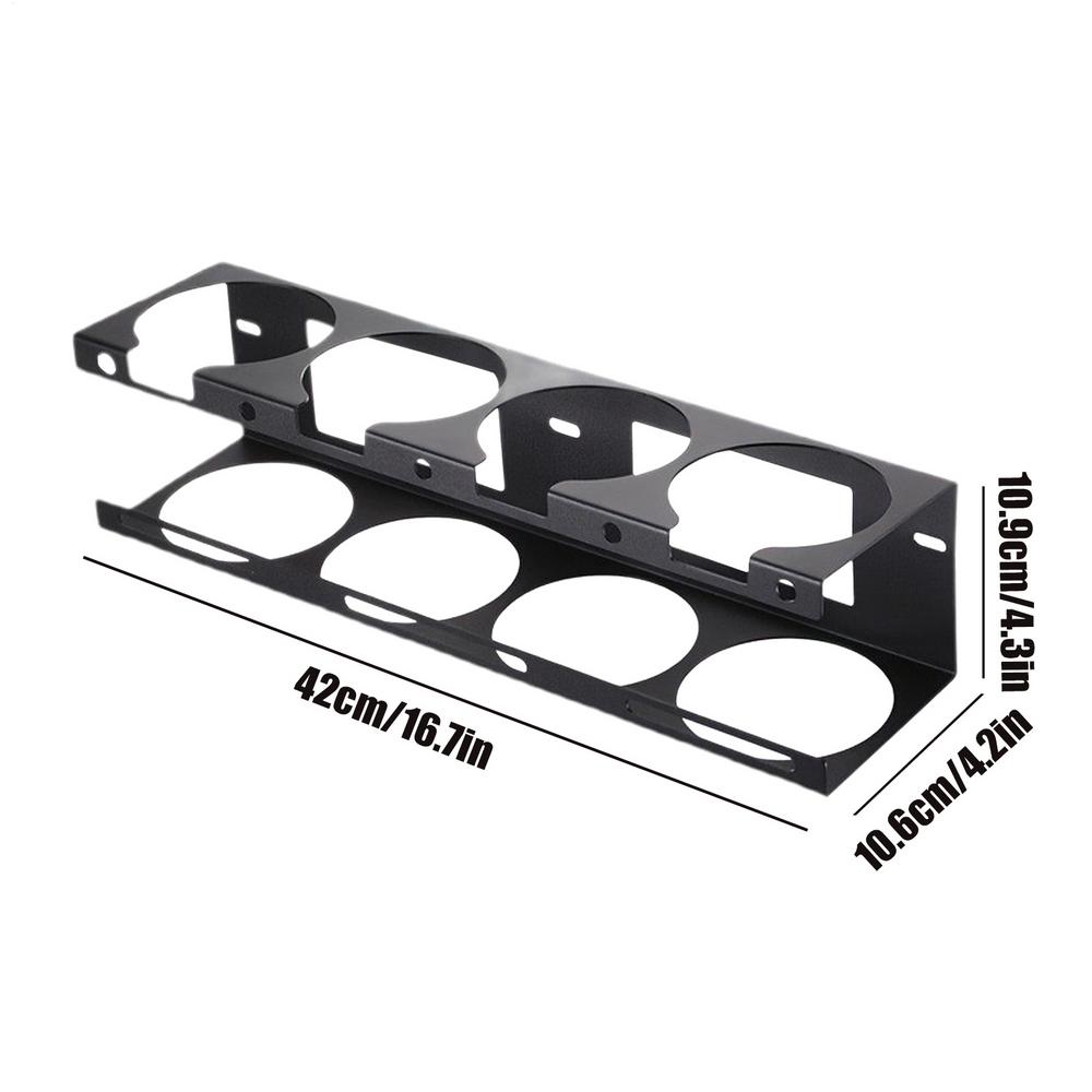 

Welding Electrode Holder 4-Slot Rustproof Space Saving Metal Welding Wire Rod Organizer For Home Living Room Office Garage Dorm чорний