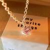 Elegant Pink Diamond Heart Necklace: Versatile Luxury Design for Women