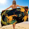 1Pc Egyptian Queen Cat Beach Towel, Quick Dry, Multi-Use for Beach Pool Gym Yoga Home Travel, Christmas, Halloween, Xmas Gift Em92843