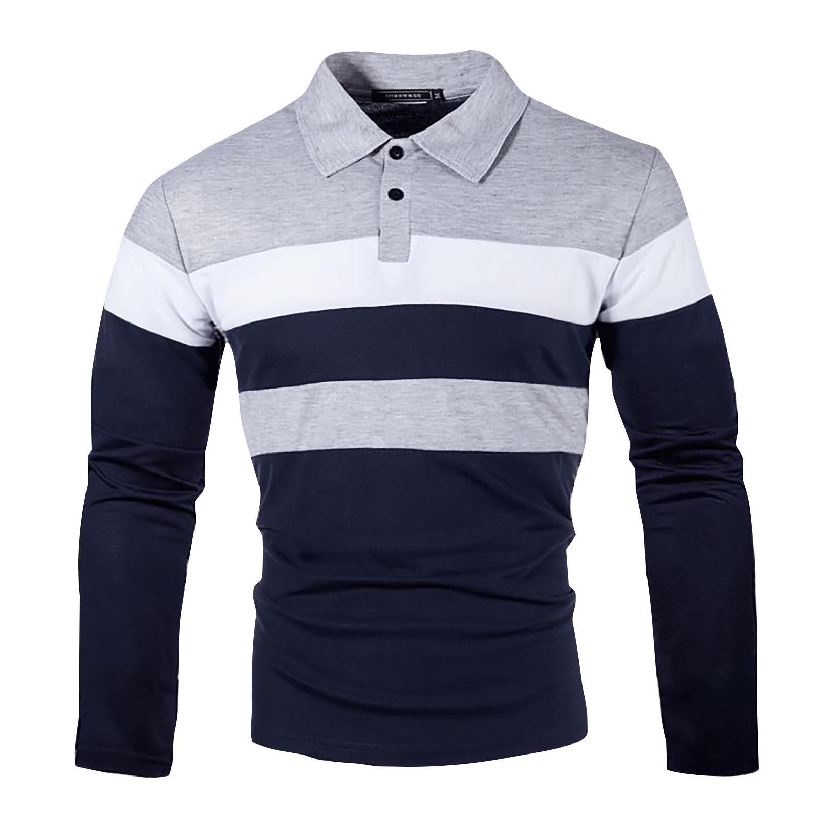 

Модная мода на груди с тремя полосками и длинными рукавами с лацканами XXL