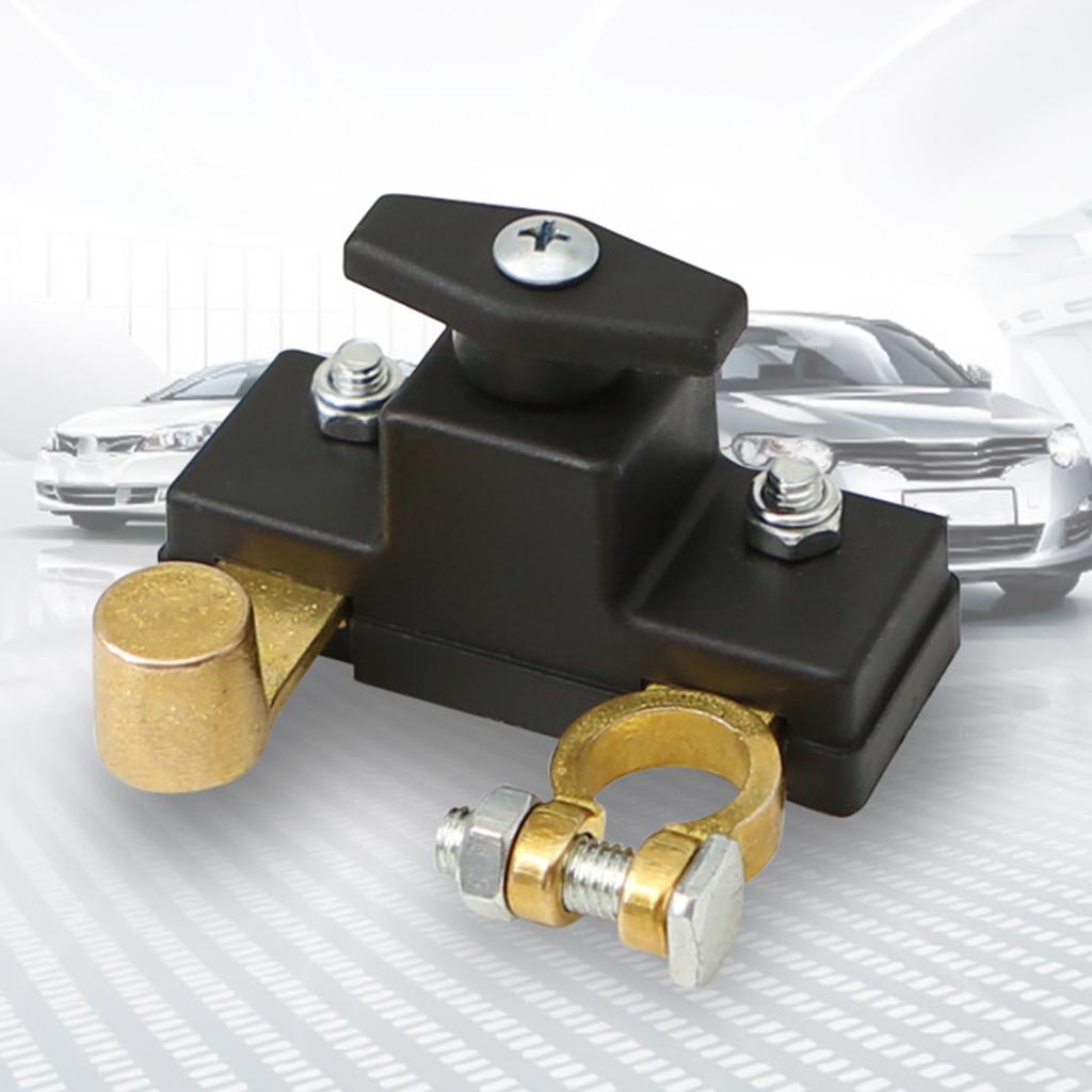 Battery Disconnect Switch for Car Truck Boat Battery Power-off Isolator Cut Off Switch 12V 24V Universal Terminal Anti-Leakage Protection