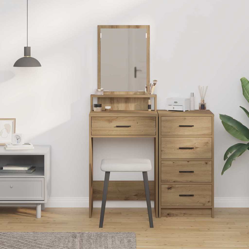 Makeup Table Artisan Oak 50 x 41 x 140 cm Particleboard