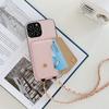 Lanyard Crossbody Wallet Phone Case for IPhone 16 15 14 13 12 11 Pro Max XR XS 8 7 SE 2 3 Card Holder Chain Strap Cord Bag Cover
