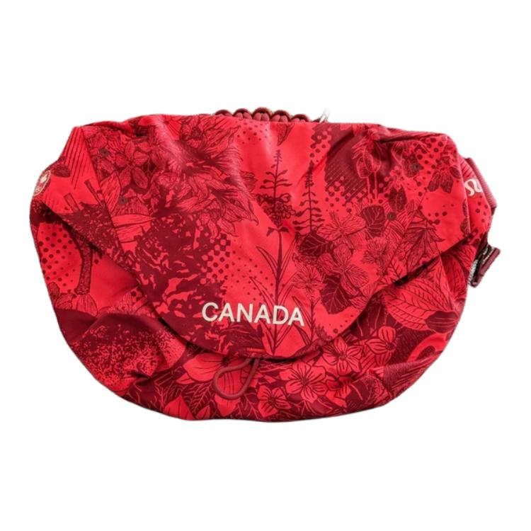 Lululemon 3L Logo Magnetic Closure Horn Bag Croissant Bag Shoulder Nylon Crossbody Women bags Red LU9BJNS-TPS4 Red 22440₽