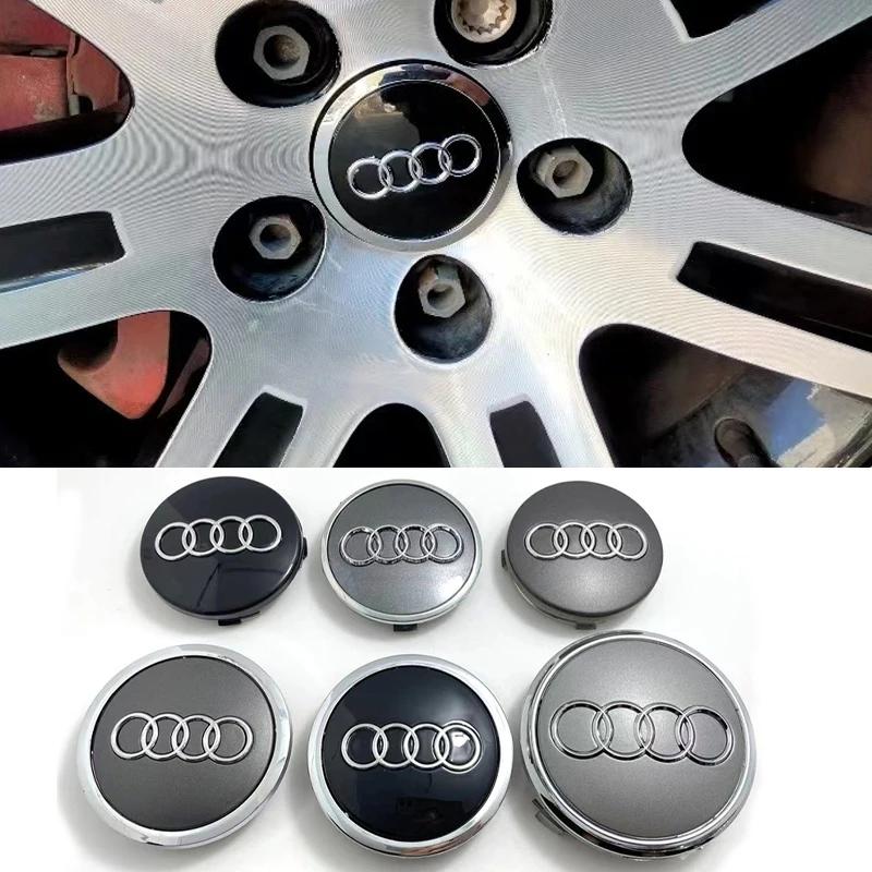 For 6npvc 60/61/68/69/77MM 4pcs Car Wheel Center Hup Cap Cover A4 A6L A7 A8 A3 A5 A6 S3 S4 Q3 Q5 Q5L Q7 Modification npvc6