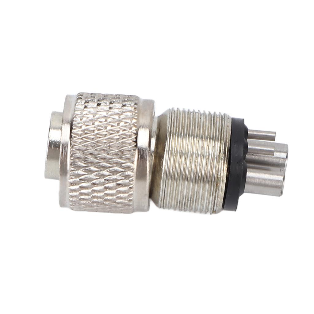 Hochgeschwindigkeits-Dentalhandstück-Adapter 4 auf 2 Löcher Edelstahl Dentalhandstück-Konverter für