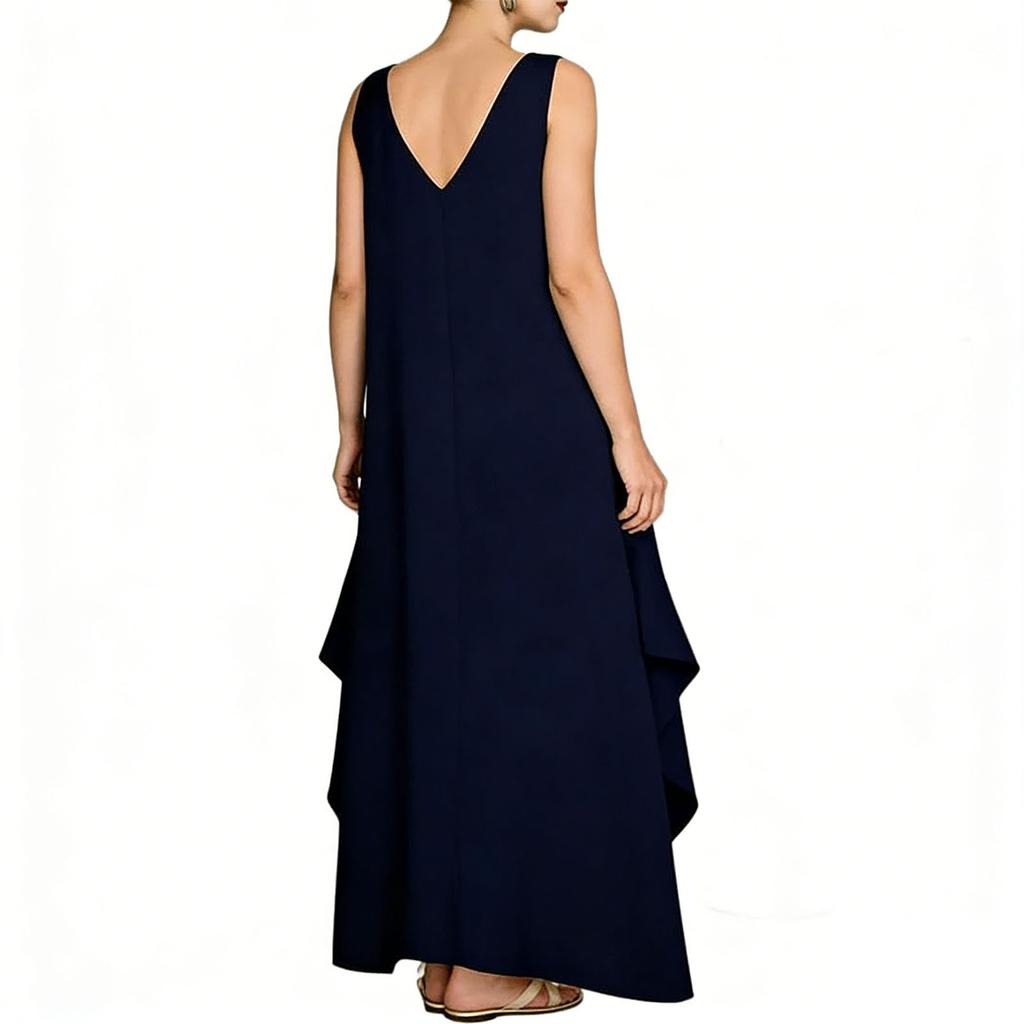 Damenmode Lässig -Farbe Kleid