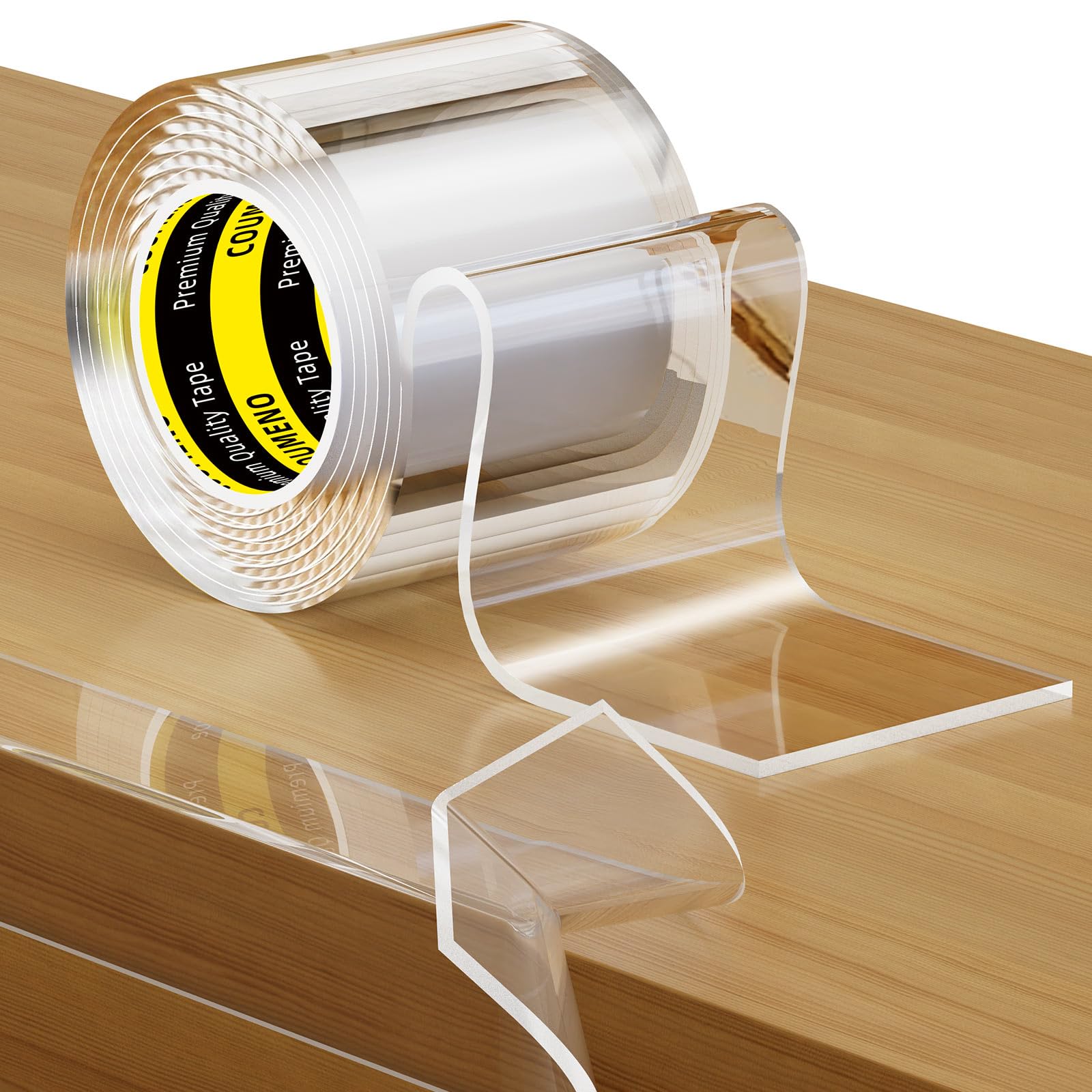 

COUMENO Transparent Corner Furniture Corner Protection Tape for and Classroom 4m 50mm 2mm Thick Protector, Home, Nursery, Kindergarten, Safety, Long,