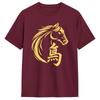 Year of The Fire Horse 2026 T Shirt Unisex Pure Cotton Casual TShirt Crewneck  Tee Shirt Short Sleeve Clothing Gift Idea
