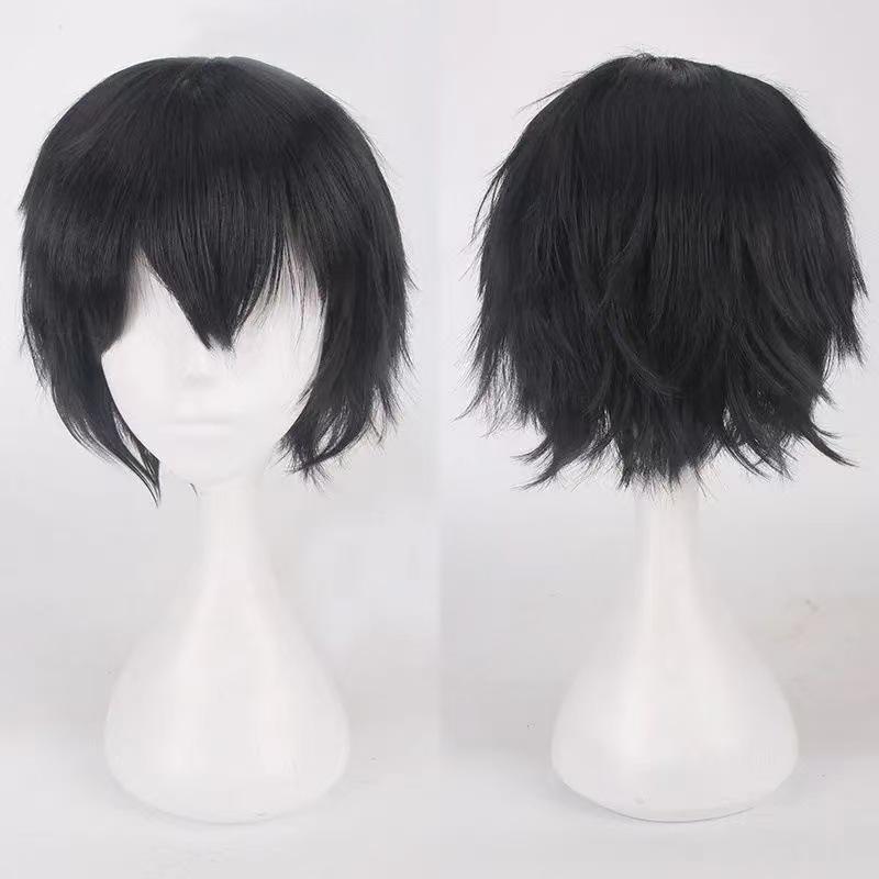 Silkyjoy Universal Cos Wig, 30Cm Face-Flattering Short Hair With Flipped Ends, Multiple Colors Available