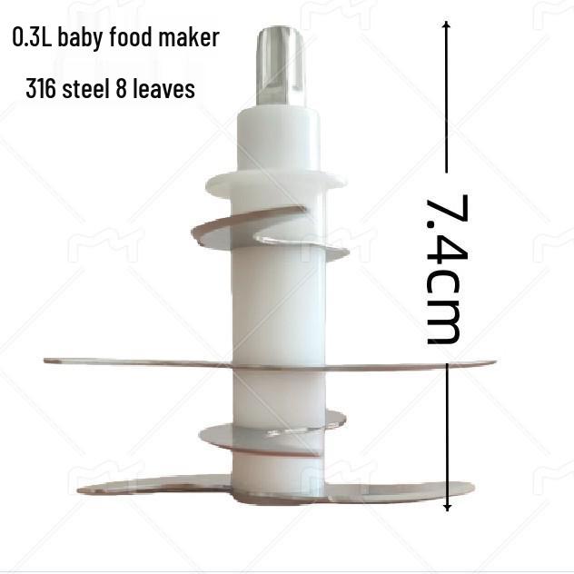 316 Steel 8-Leaf Baby Food Processor & Meat Chopper Blade