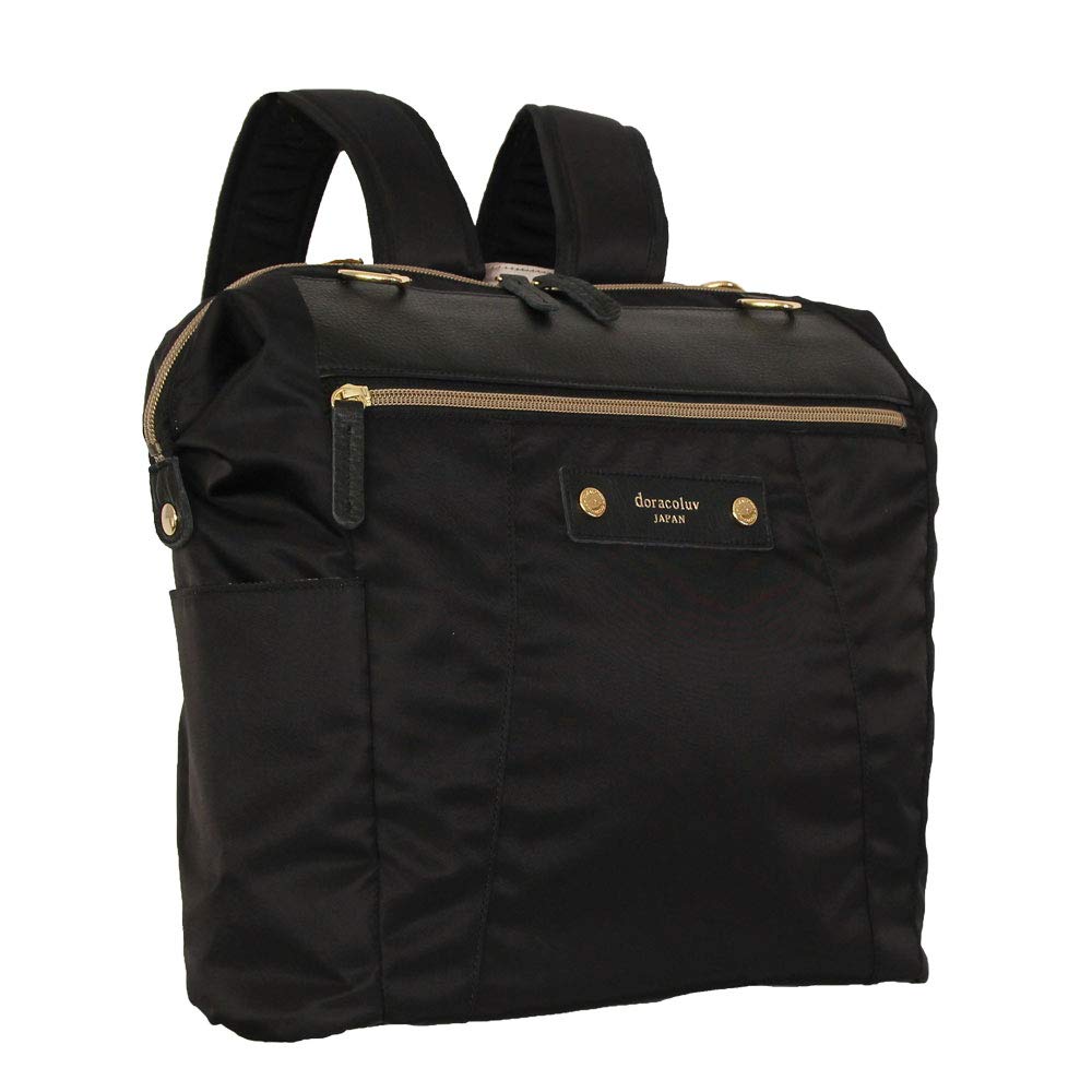 

2way Rucksack Tote Bag Lightweight Water Repellent Dia Large Capacity Business A4 Compatible Commuting Neat Bag Made in Japan Kobe Brand Dracolab чорний