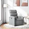 Relaxation Armchair Light Grey Fabric