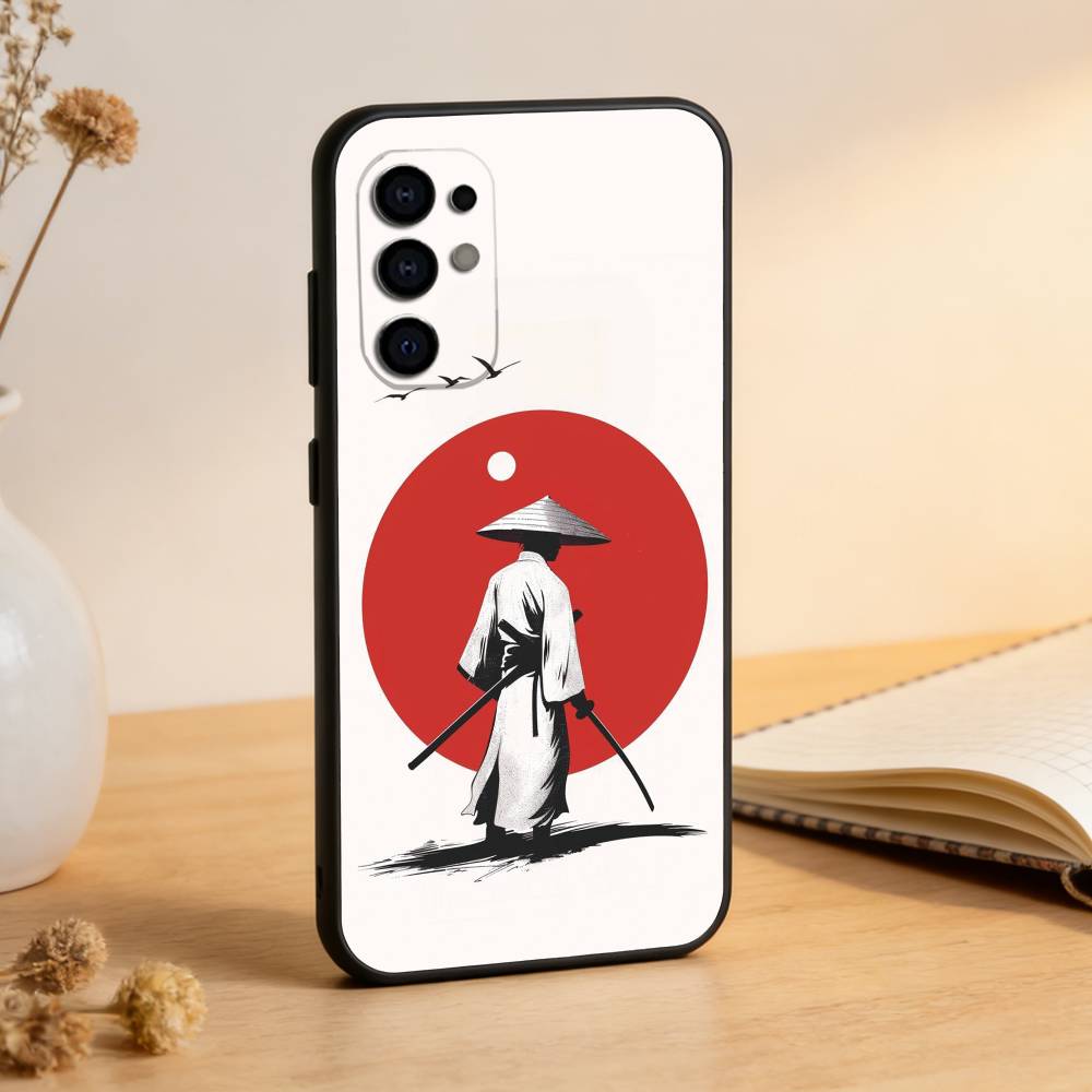 Japanese Bushido Samurai Phone Case Black Silicone Soft For Samsung S25,S24,S21,S22,S23,S30,Ultra,S20,Plus,Fe,Lite