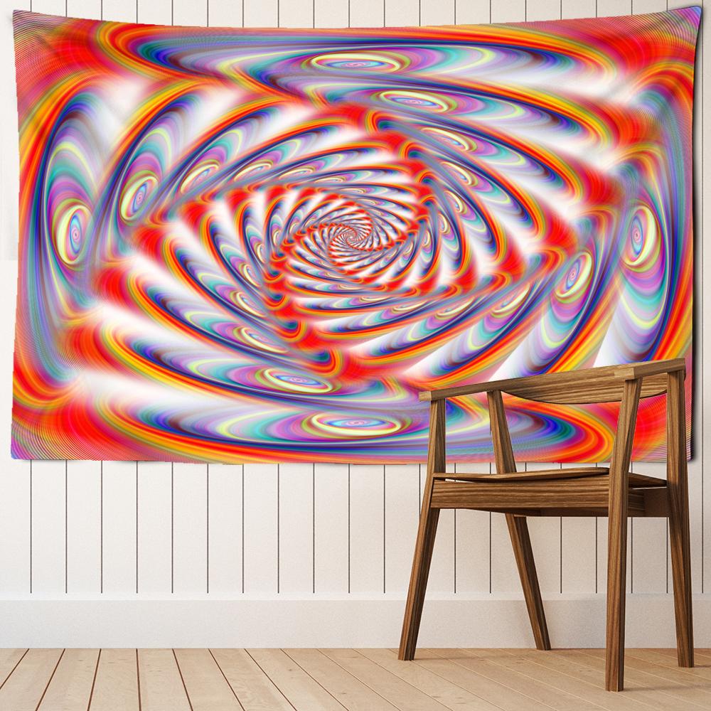 Психоделический водоворот гобелен настенный богемный хиппи абстрактный научная фантастика — фото 8