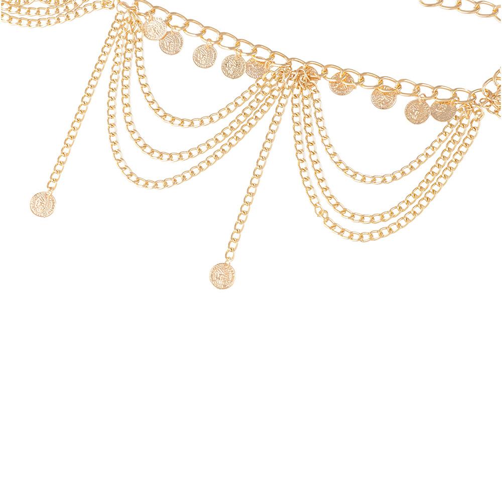 Silver Pearl Tassel Waist Chain Body Jewelry Metal Body Chain Tassels   Beach Accessories