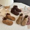 Autumn Winter Baby Boys Girls Boots Suede Children Casual Shoes Outdoor Anti-slip Infant Shoes Kids Ankle Boots