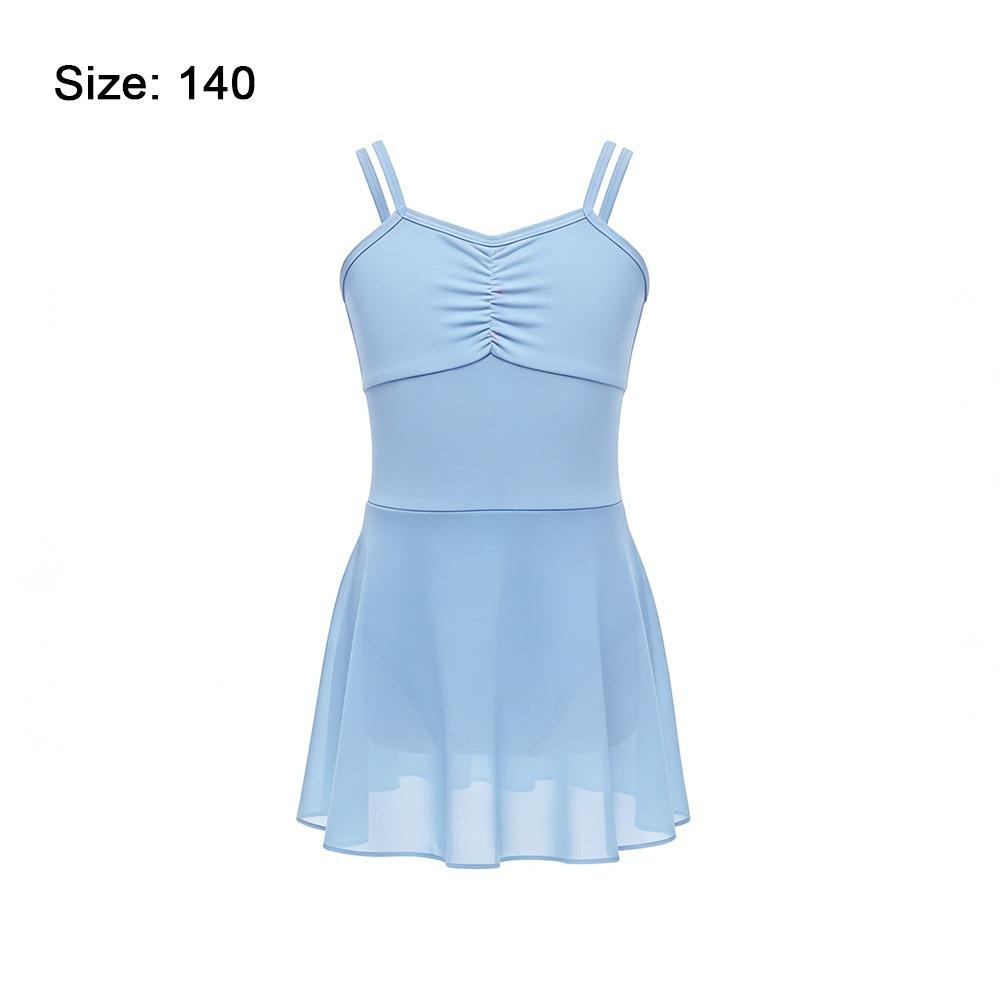 Chiffon Skirt Ballet Leotard Sleeveless Design Dance Leotard  Gymnastics Practice