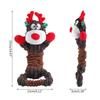 Christmas Dogs Toy Bites-Resist Stuffed Toy Funny Interactive Elasticity Dogs Chew Toy for Outdoor Dogs Tooth Molar Tool