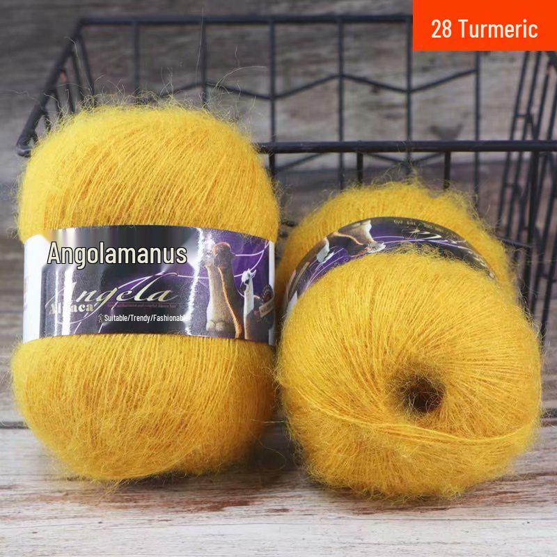 Angola Fine Mohair Yarn for Hand Knitting - Medium Fine Wool Yarn