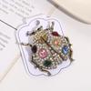 SKEDS Fashion Cute Ladybug Rhinestone Brooches For Women's Men's Clothing Insect Metal Enamel Pins Banquet Brooch Jewelry Gift