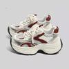 Burgundy platform super soft dad shoes women's spring and autumn 2025 new versatile shoes children's autumn fashion casual shoes