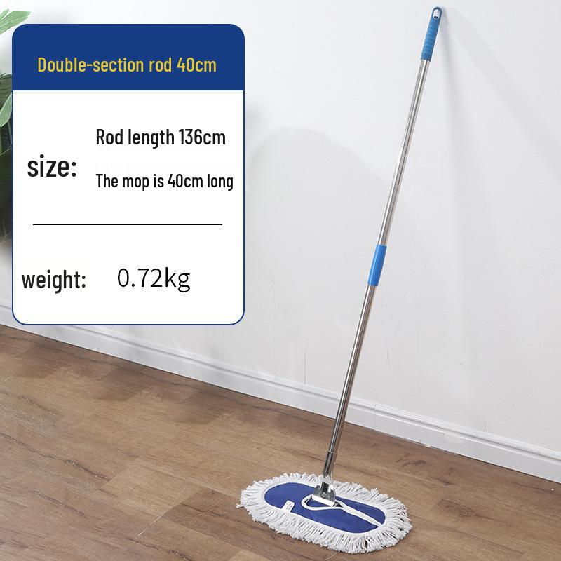 Rotating Cotton Thread Dust Mop for Home, Hotel & Homestay - Dual-Use for Dry & Wet Cleaning