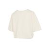 Crop Tops Women's Ecru Crew Neck Moderate 533212-73