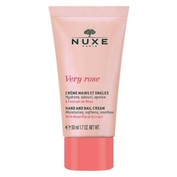 Crème Mains et Ongles Nuxe Very Rose - Hydrate, Apaise et Protège - Blanc