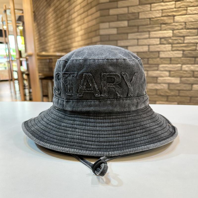 

Stylish Vintage Sun Hat Men Women Outdoor Camping Fishing Hiking Denim Cowboy Hat With Wide Brim чорний