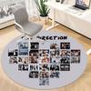 1pz Tappeto Rotondo Ufficio One Direction, Tappetino da Interno Adatto per Ufficio, Sotto Sedie da Ufficio Camera da Letto Soggiorno Decorazioni per la Casa, Decorazione Stanza