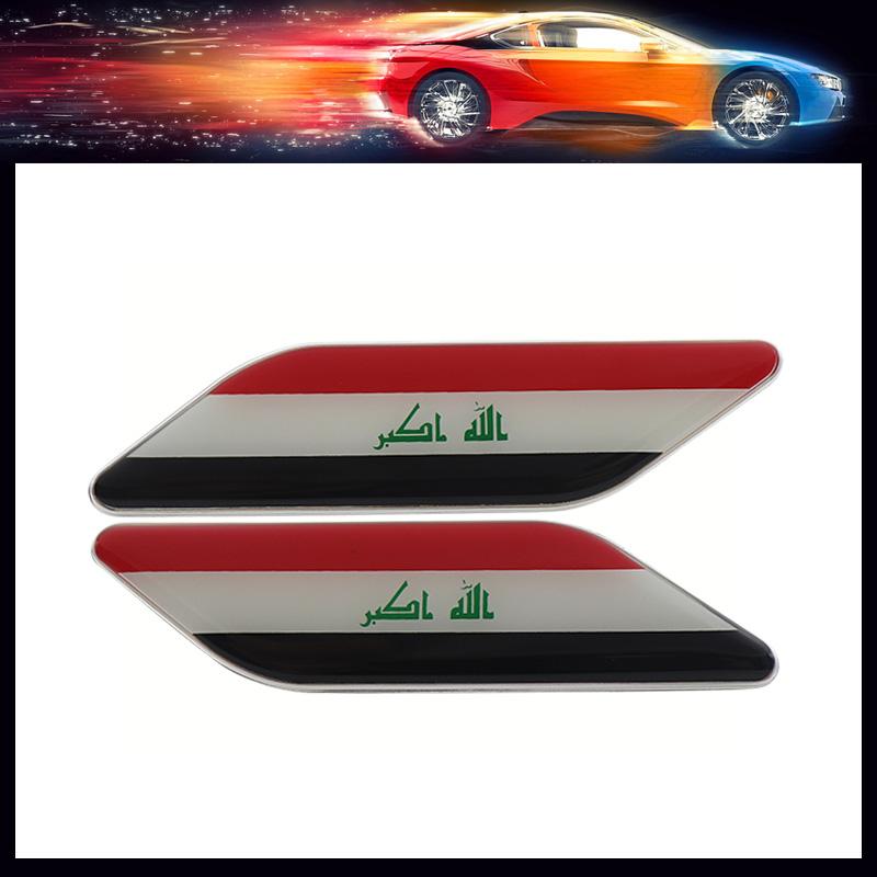 Premium Iraq National Flag for SUV Off Road car Engine Hood Fender trunk Tail Rear Decal Emblem Badge Sticker
