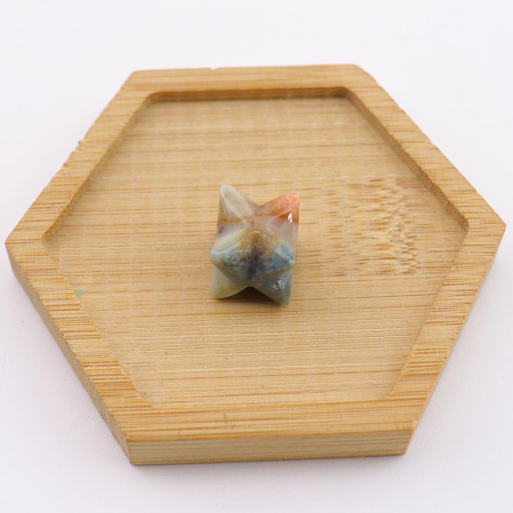 Crystal Merkaba Star Ornament - 13mm Hexagram Design