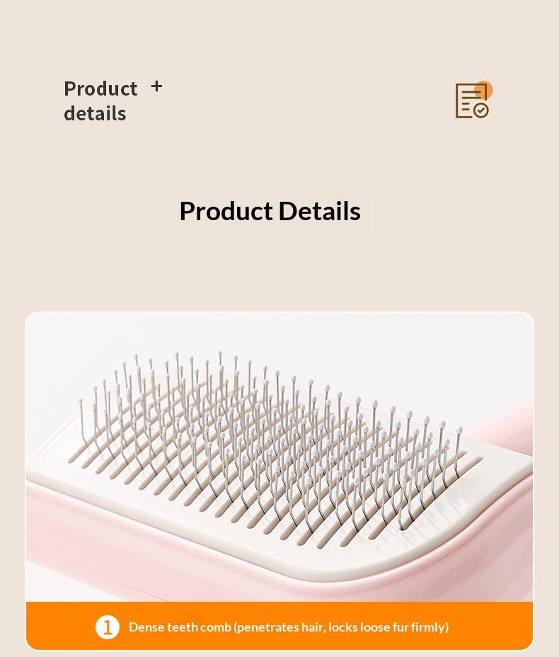 2026 NEW Pet Comb for Cats and Dogs Artifact  Hair Removal Brush with Needle Box Packing Pet Supplies