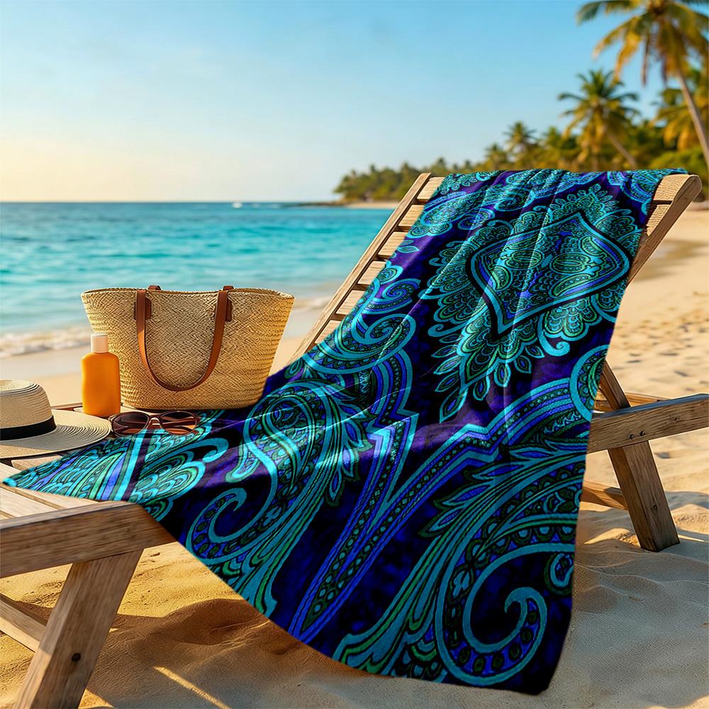 Australian Aboriginal Style Beach Towel Super Soft Microfiber Quickdry Fabric Comfortable Lightweight