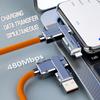 Kabel typu C To Typec 2-v-2 66W Pd Rychlé nabíjení USB C To Usb C To iPhone Vhodné pro iPhone iPad Huawei Xiaomi Samsung Redmi