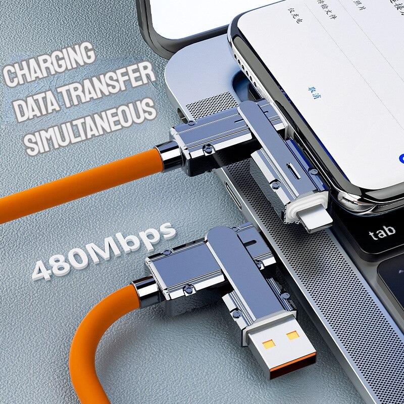 Kabel typu C To Typec 2-v-2 66W Pd Rychlé nabíjení USB C To Usb C To iPhone Vhodné pro iPhone iPad Huawei Xiaomi Samsung Redmi