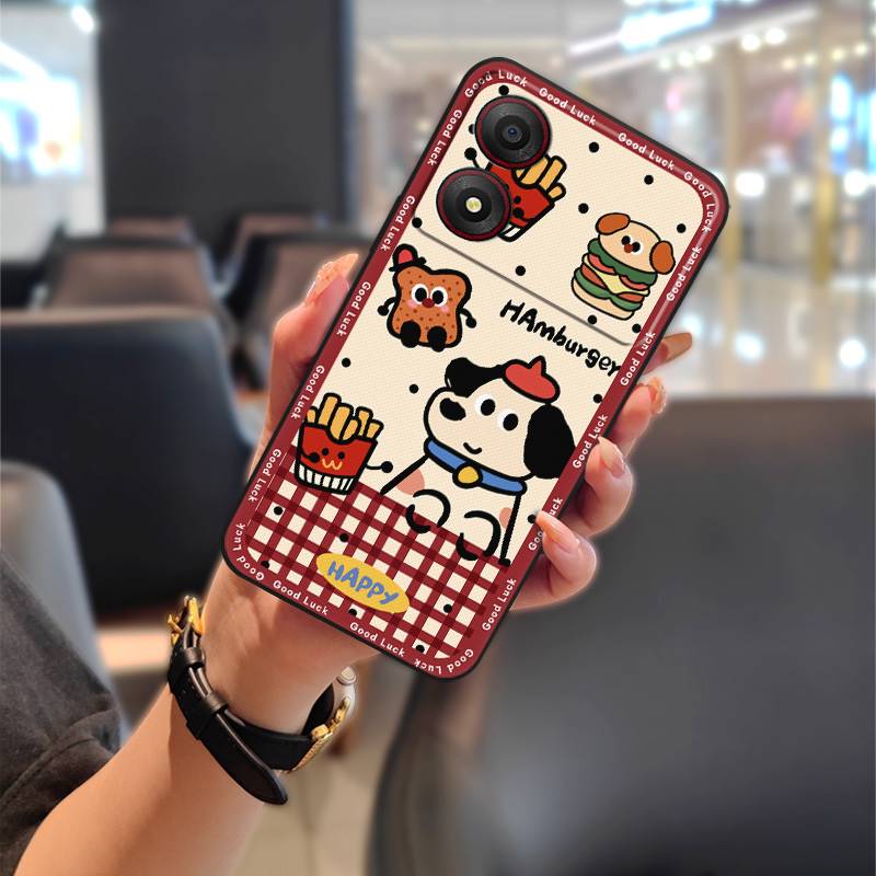 Cute Back Cover Phone Case For ZTE Blade A34 Full Wrap Phone Pouch Anti-dust Anti-knock Graffiti Fashion Design Cartoon