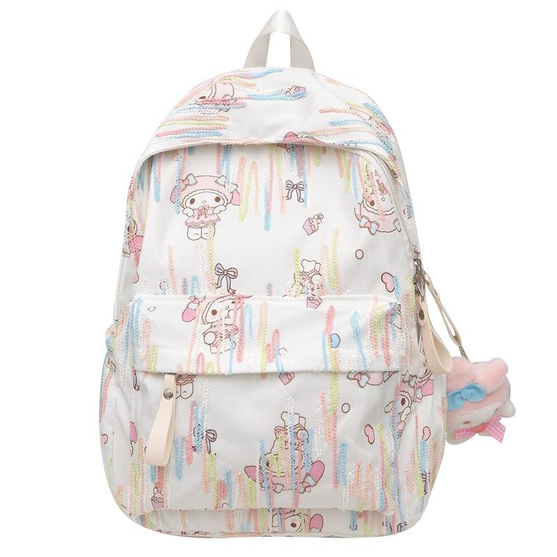 School Bag Women's Bag Cute Cartoon Junior High School High School College Student Trend Fashion Foreign Casual Backpack