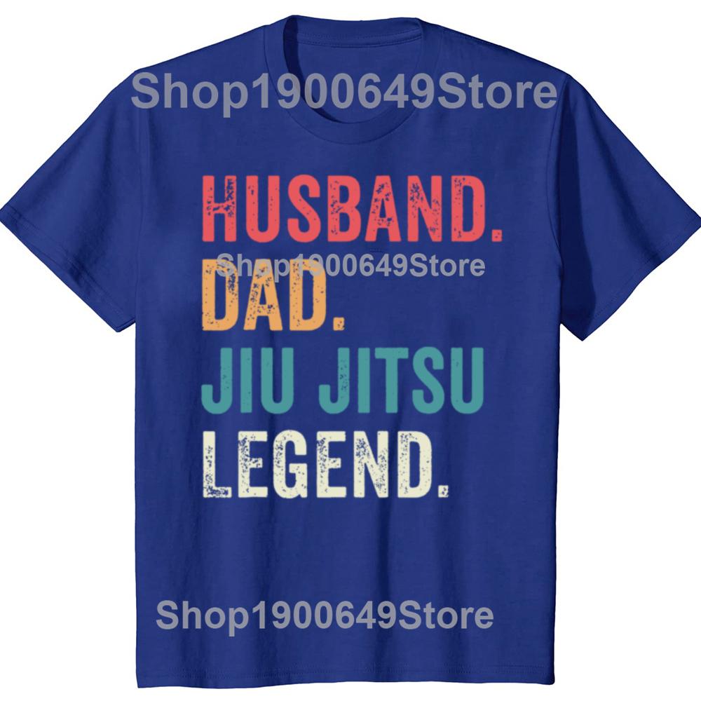 Funny Dad Husband Jiu Jitsu Legend Jiu Jitsu Dad Father's Day T-shirts Men Casual Tshirt Cotton Loose Oversized T Shirt Summer