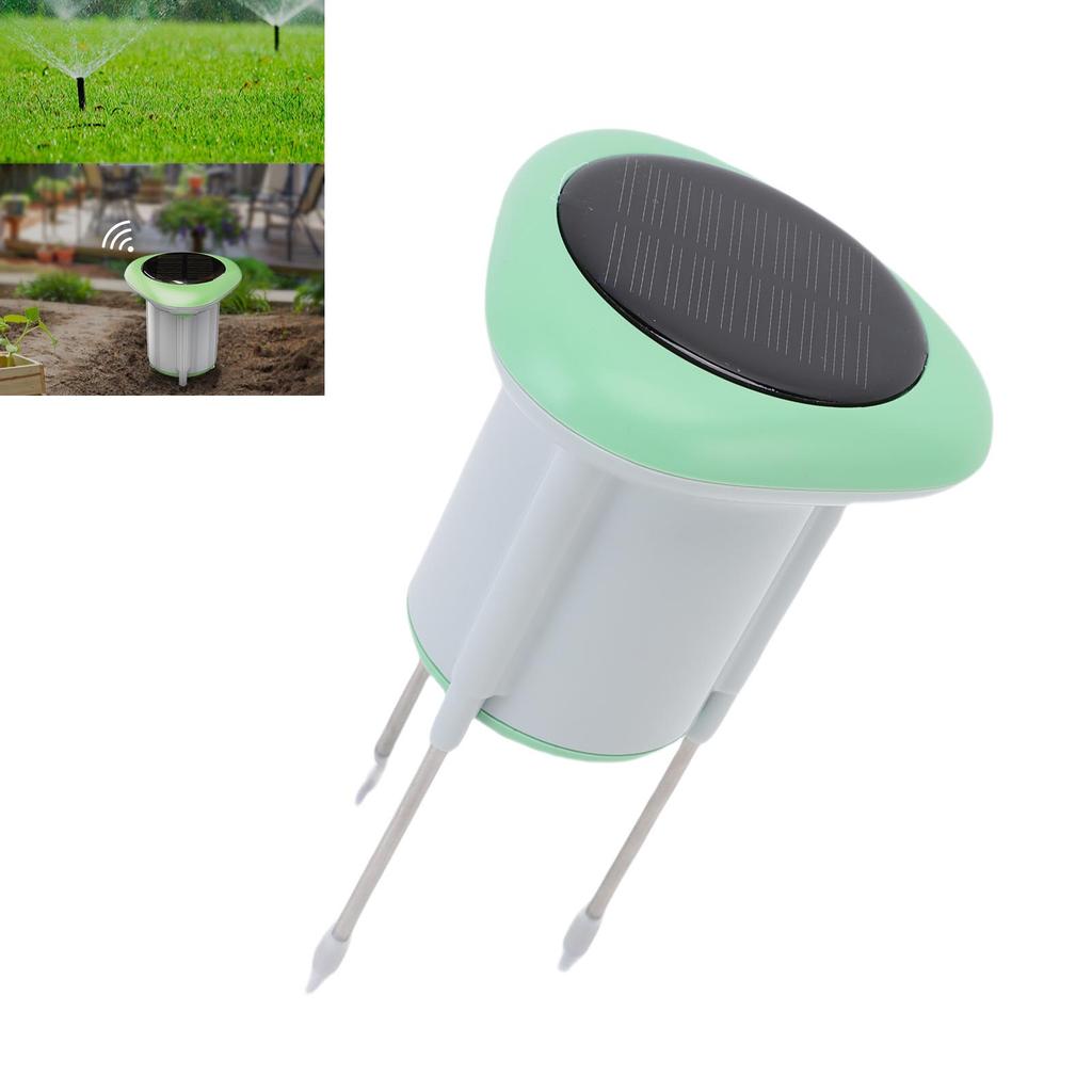 Smart Soil Sensor, Solar Powered Plant Temperature Sensor, IP66 Waterproofing App Control Soil Test Meters, Soil Tester for Garden, Lawn, F