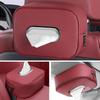 ORWI7 Leather Car Tissue Box Car Seat Back Tissue Paper Organizer Case For BMW E61 E70 E81 E87 E90 E91 X1 X5 X3 1 3 5 6 Series Sticker