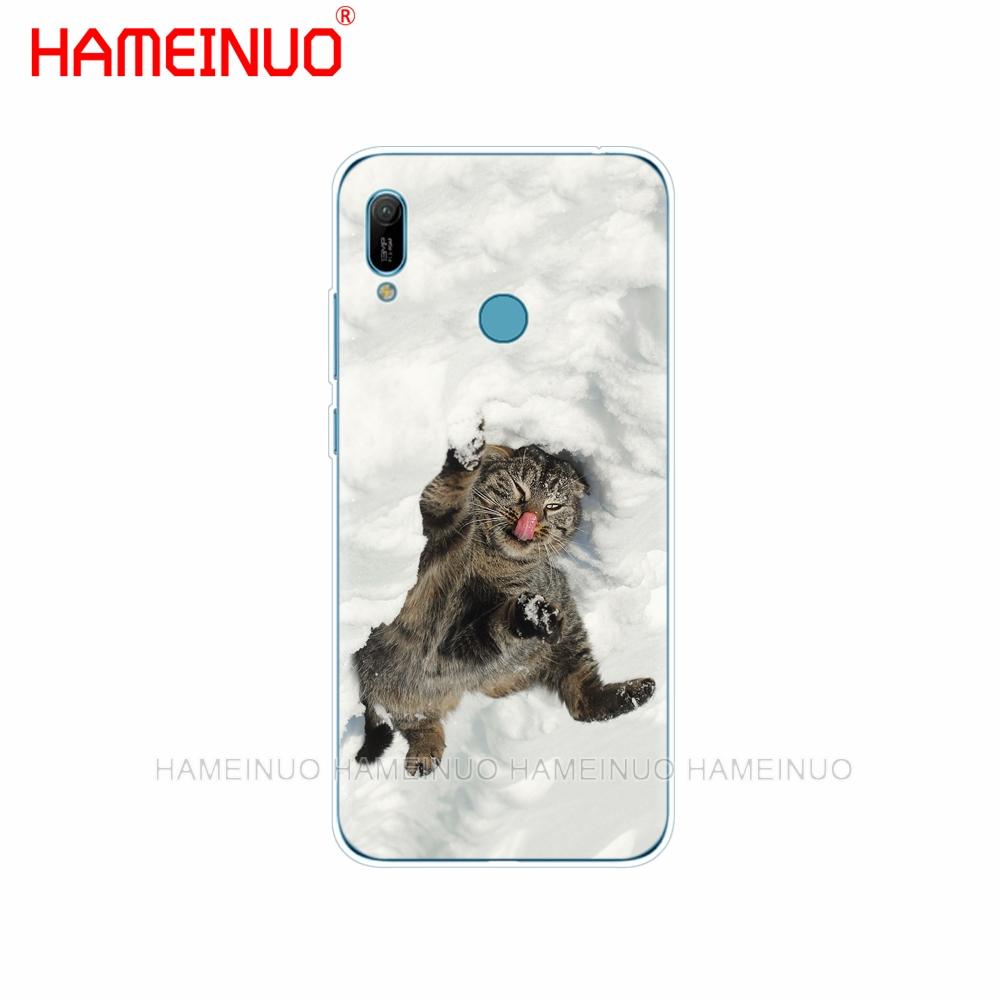Silicon Phone Cover Case for Huawei Y5 Y6 Y7 Y9 PRO PRIME 2019 Honor 8s 8a 20 LITE PRO 10i View 20 V20 Cat Dog Bear Deer Winter