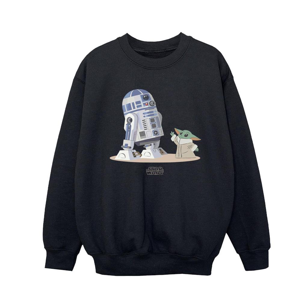 STAR WARS Jungen The Mandalorian R2D2 und Grogu Sweatshirt
