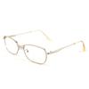 Fashion retro gold wire thin edge small frame reading glasses men in the elderly high definition anti-blue light reading glasses