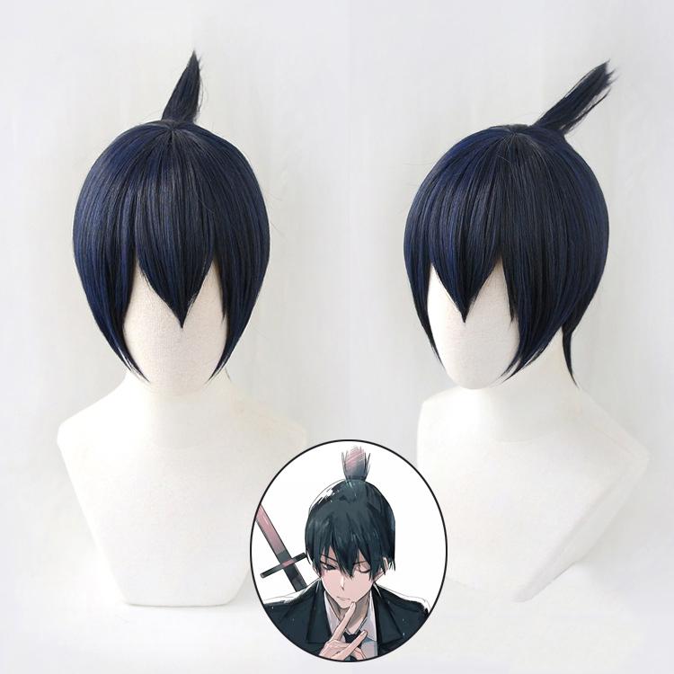 Anime Chainsawman Demon Hunter Uniform Anime Chainsaw Man Angel Devil Kobeni Higashiyama Aki Cosplay Kostuum Pak Pruik S black