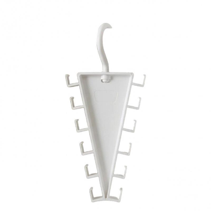V-Shaped Double-Sided Multi-Hook Hanger Rack - Dorm & Home Storage Solution