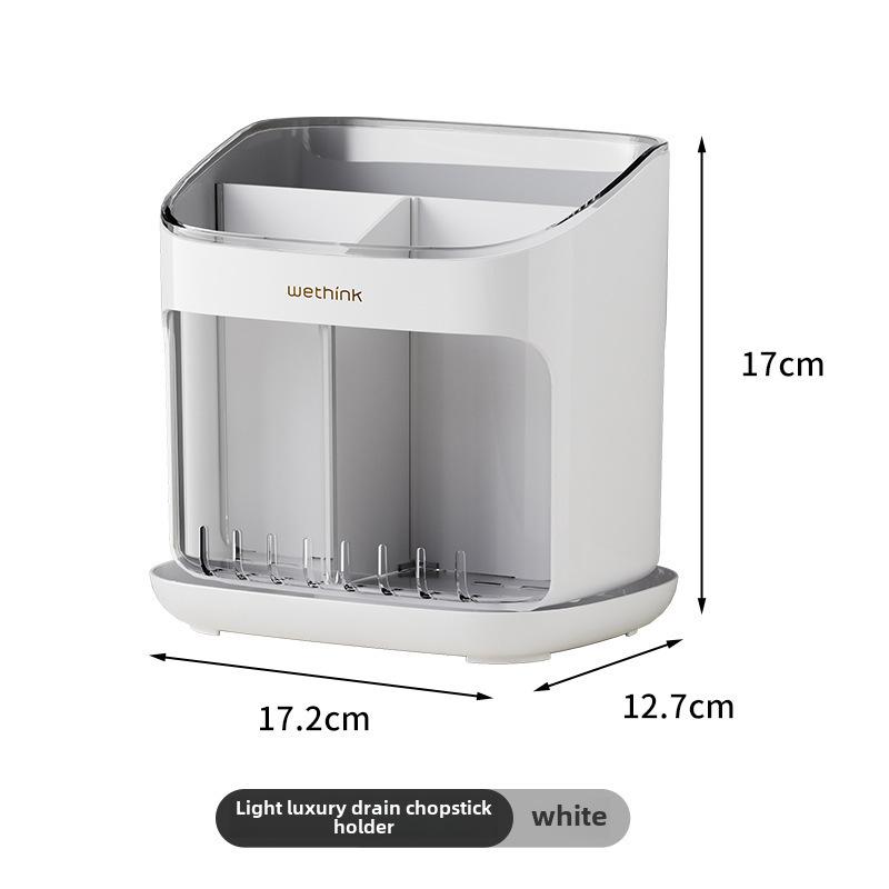 

New Modern Simple Floor-standing Kitchen Chopstick Holder with Drainage and Storage Function белый