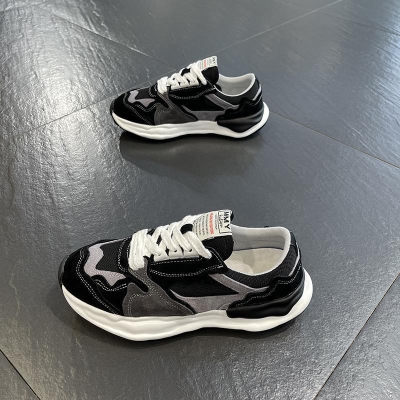 Men's 2024 Autumn/Winter Versatile Sneakers - Casual, Skate, Dad Shoes with Mesh and Soft Sole for Height Increase